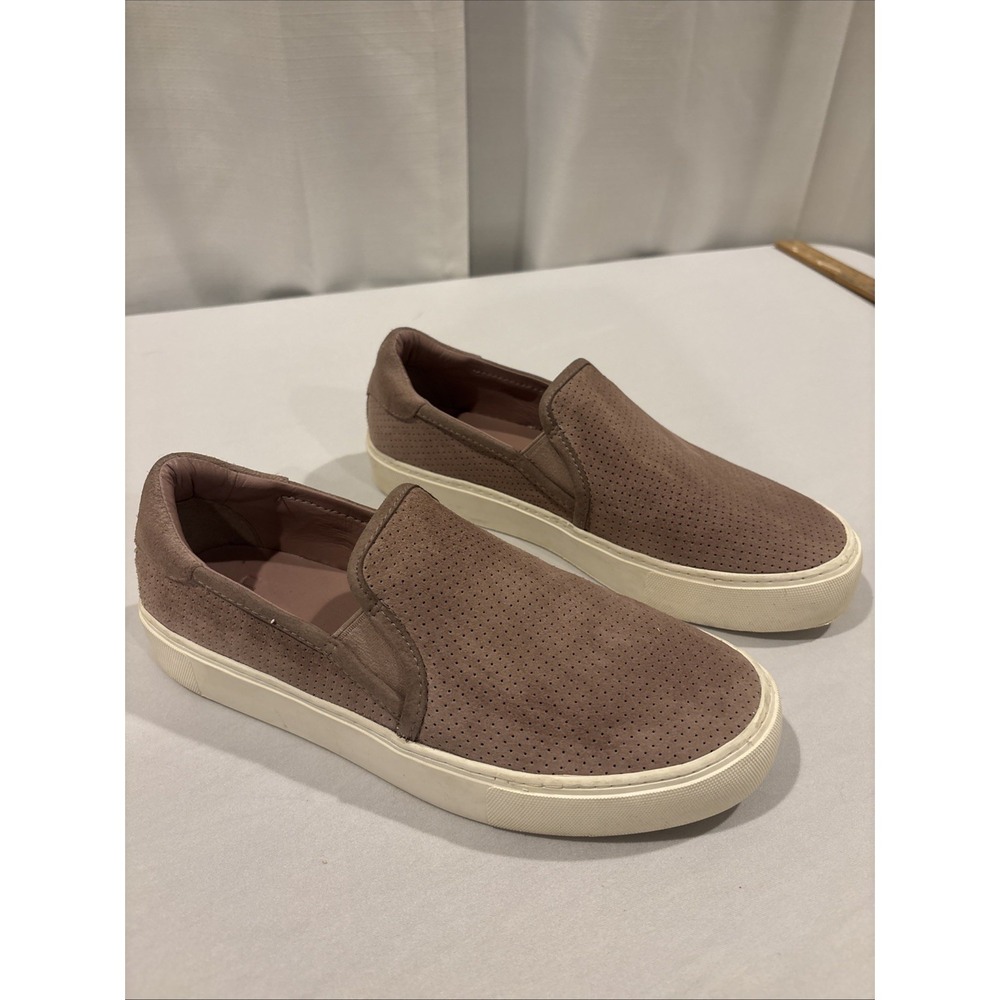 UGG Suede Leather Women‎ Size 9 Dusty Rose Pink Flat Slip On Shoes